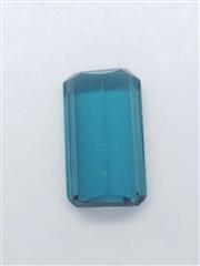 0.81CTW Loose Rectangular Step Cut Blue Tourmaline Gemstone